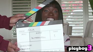 Sexy Black Girl With Big Ass Posed And Stripteased Before Fingering thumbnail
