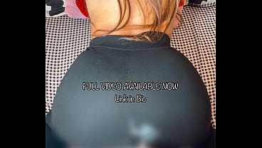 Real couple has dry humping with cumshot on leggings