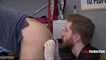 Handsome Thief'_s Uncooperative Attitude Gets His Ass Fucked By Guard