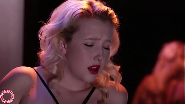 Sexy samantha rone in body stocking fishnets plays with herself 