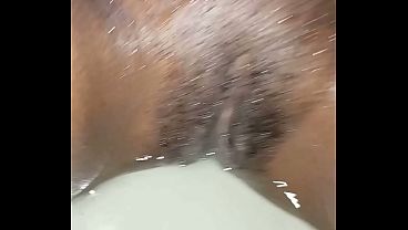 Hot Black girl pussy masturbation in bathtub very hot video