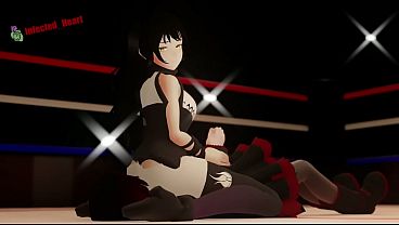 Blake sits on rubys face
