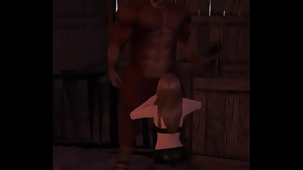 negro in the woodshed with_farm girl