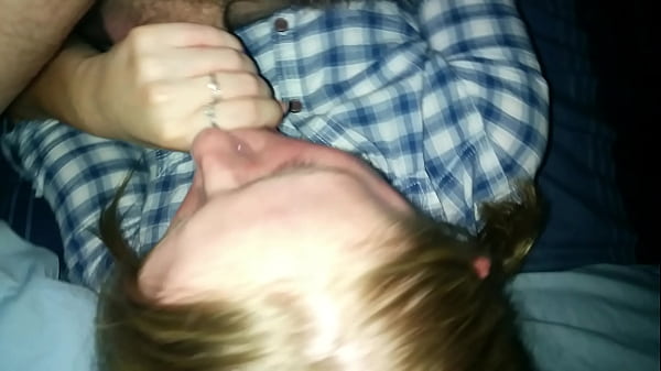 19 gf swallowing my cock 