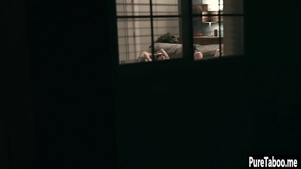 Horny big ass MILF sat on a tied_up teen babesface