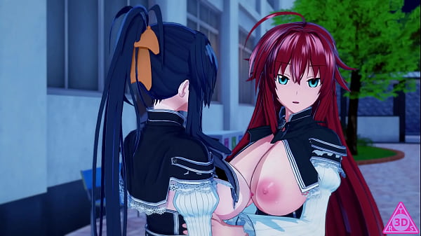 Rias Gremory e Akeno Himejima si_sfregano_la figa