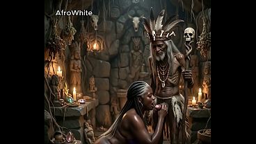 [ai Generated] An African Village Witch Doctor From Ghana And Nigeria Fucks Mature Ebony Sexy Nigerian Grand Ma Raw thumbnail