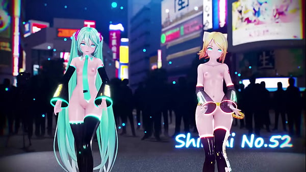 Play MP4 - Miku & Rin Sexy Naked Dance - Heart Pie Dance Hall MMD by Shinshi52