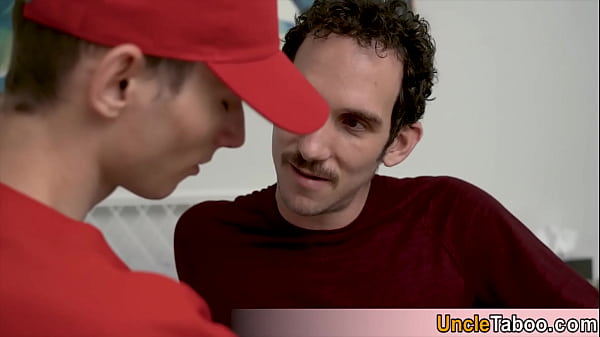 Sexy stud versus a clueless teen bareback style 