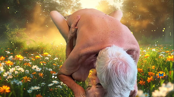 We put up the cameras pulled out the greenscreen and we're fucking in a meadow with butterflies