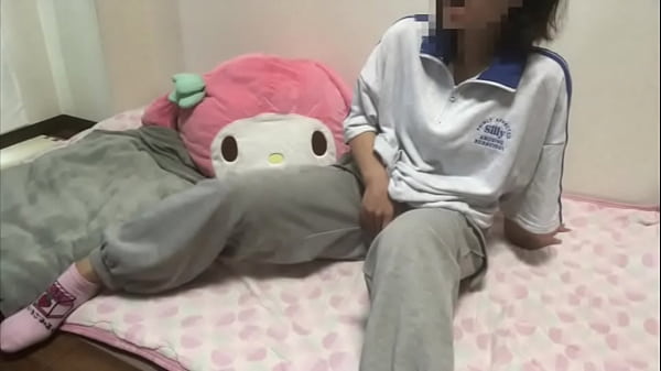 Cute girl masturbates while sniffing the smelly pants left behind by her boyfriend