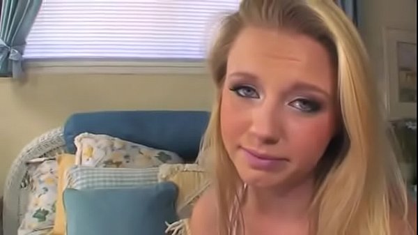 Sexy young blondeteen sucking dick and getting fucked bylucky guy