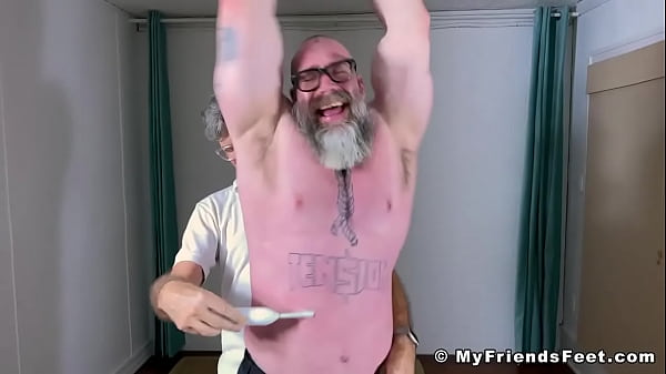 DILF with glasses tickle tormented hard 