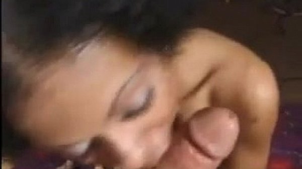 Ebony slut sucking cock point of view 