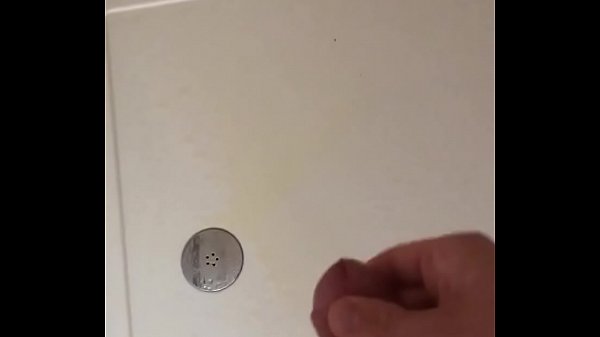 Teen with hard cock pissing and cum in shower