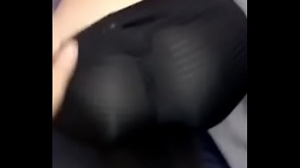 Big ass in see thru leggings
