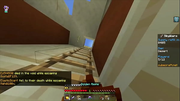 Playing skywars because yes minecraft