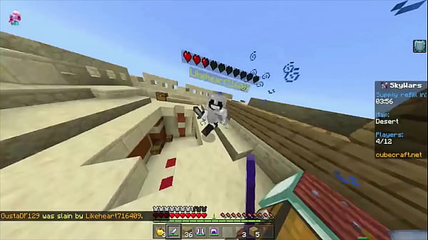 Playing skywars because yes minecraft 