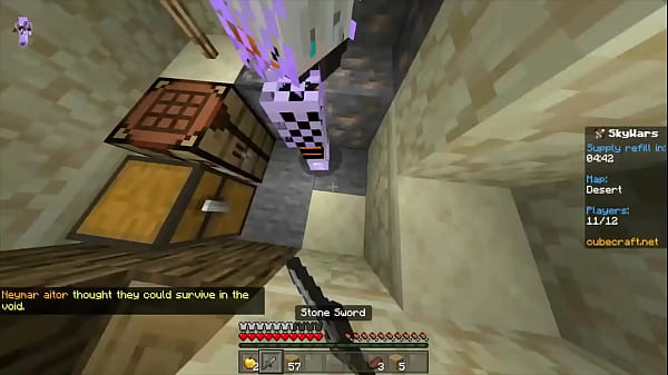 Playing skywars because yes minecraft 