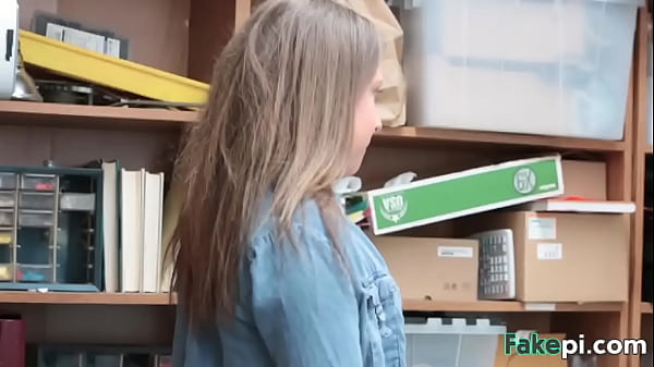 Innocent blonde school girl black_mailed by fake manager