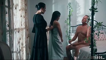 First Wife Reagan Foxx Prepares Busty Alison Rey For Her Husband And Is Ordered To Stay.the Big Tits Milf Sucks His Cock And Is Licked By The Brunette thumbnail