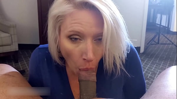 Platinum Blonde Eats Big Black Man's Cum thumbnail