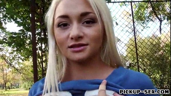 Blonde Czechgirl Alive Bellfacialed for some cash