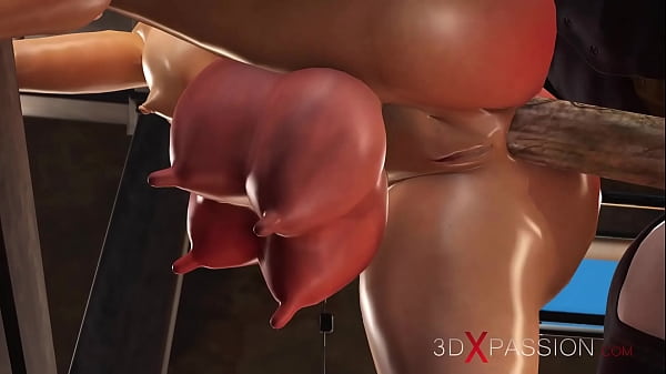 A Hot Girl With Cow Horns, Nose And Ears In Cowshed Gets Fucked Hard By Farmer thumbnail