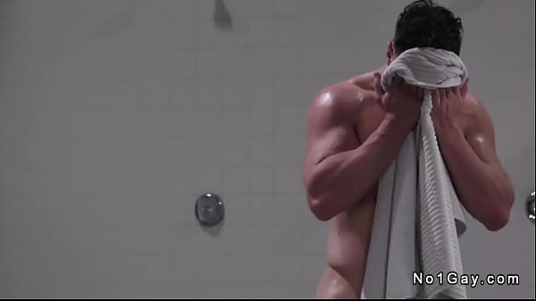 Fresh out of the locker room shower Michael Boston gives hard dick to AJ Sloan for blowjob then in near bench anal fucks his sweaty ass hole 