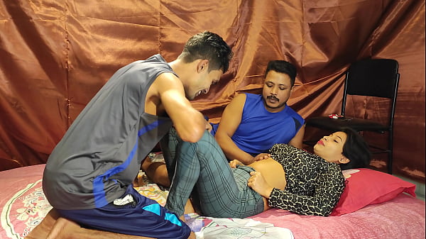 Tricked Horny And Teen Friend Into threesome sex A girl And two boys fucking very hard