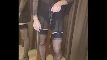 Man Wears French Lingerie And Jerks Off In It. thumbnail