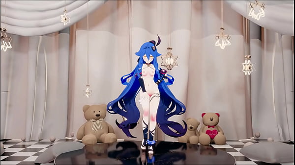 Honkai_Impact 3rd Sirin_Hentai_Undress_Dance Queencard_Song MMD_3D Blue_Hair