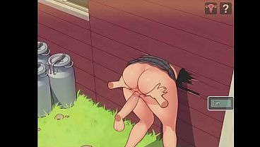Nonton Game Scene With Stuck Sister Into A Wall In Ranch thumbnail