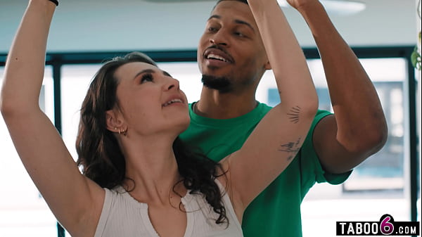 Interracial sex with petite brunette teen Liz Jordan who truly loves it 