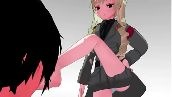 Licking feet of your captor anime femdom trample mmd 
