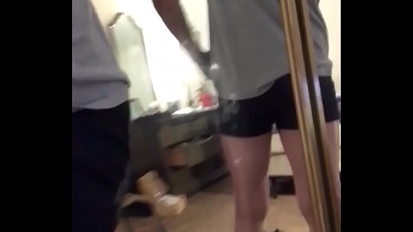 Walking in underwear 