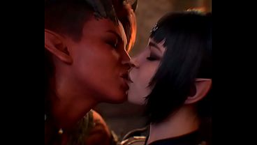 Shadowheart x Karlach lesbians (AI generated)