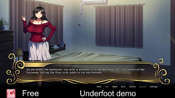 Underfoot demo (free game itchio) Visual Novel, Adult, cuckold, feet, foot-fetish, Hentai, netorare, netorase, ntr, pantyhose, r-18 