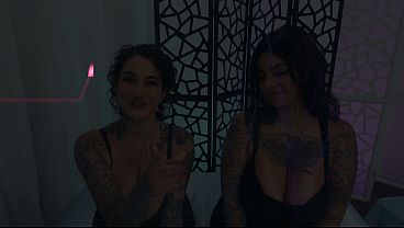 Nonton Voluptuous Arabelle Raphael And Azzy Star Worship The Doctor's Cock thumbnail