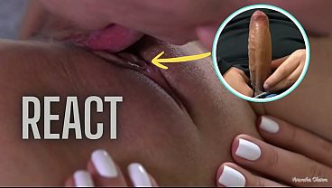 React: Pussy Clit Licking Until She Cums, Intense Contractions & Pulsating Orgasm