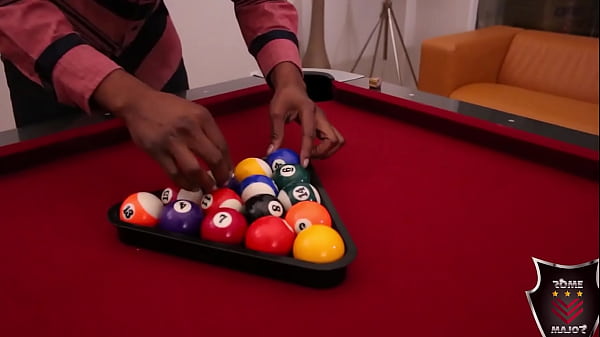 Rome major & slutty gianna love fuck on that pool table 