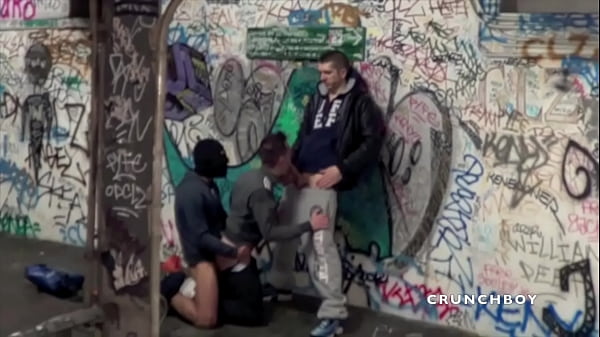 French Slut Fucked By 2 Bdaboys In Subway Underground thumbnail