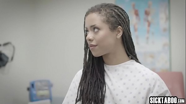 Hot black petite young girl banged by a perverted doctor