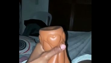 Pov, Listen How I Talk Dirty In Spanish While I Masturbate My Big Black Cock With My Fleshlight Until I Get A Juicy Cumshot From My Bbc thumbnail
