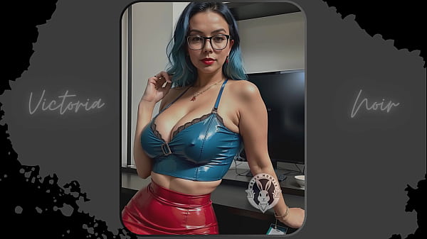 AI Vibrant blue hair and dark_glasses_DOMINATRIX Part_9 Waifu_Models 003