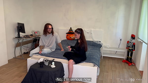 Big Boobs Witch Gladly Gives Nerdy Stepbrother Her Ass To Fuck On Halloween thumbnail