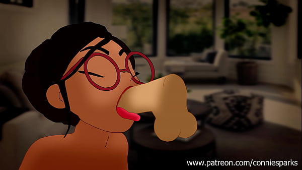 Deepthroating girl animated 