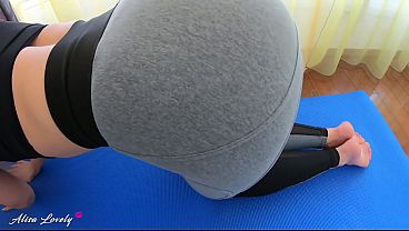 Big Booty Babe's Yoga Lesson Ends With Blowjob And Intense Fucking thumbnail
