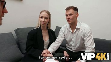 Vip4k hot casting scene with nata gold 