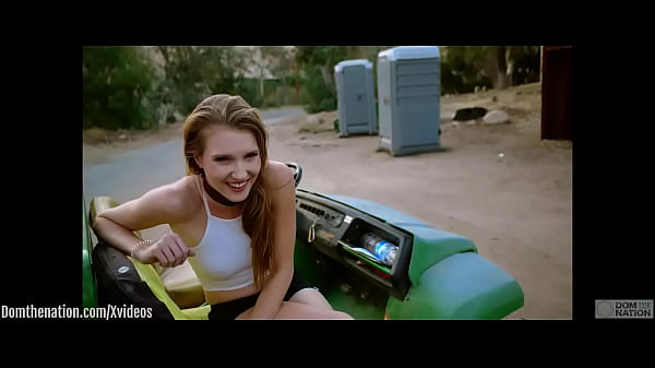 Beautiful submissive masochist Ashley Lane_gets tied up in_the canyons and_fed pissas the_sun goesdown